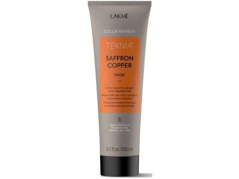 Lakme vario spalvą paryškinanti kaukė Teknia Saffron Copper Mask 250ml